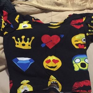 Emoji crop top